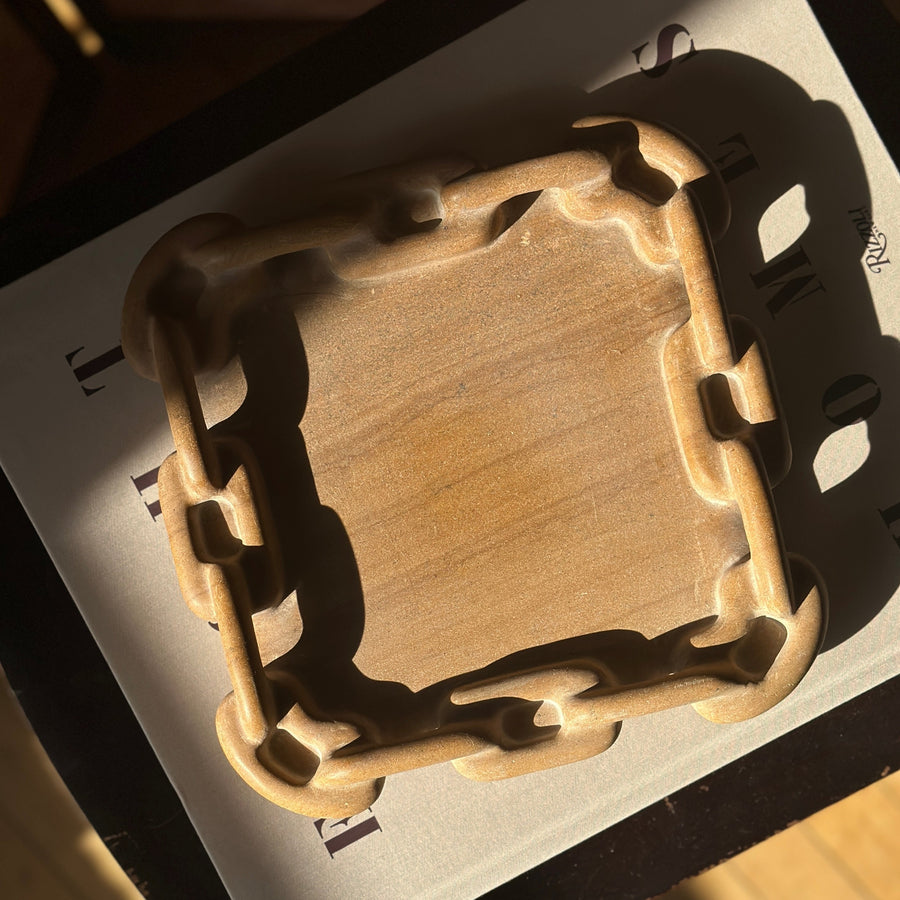The Square Chain Tray in Honeycomb