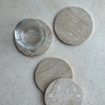 Oversized Coasters in Oyster