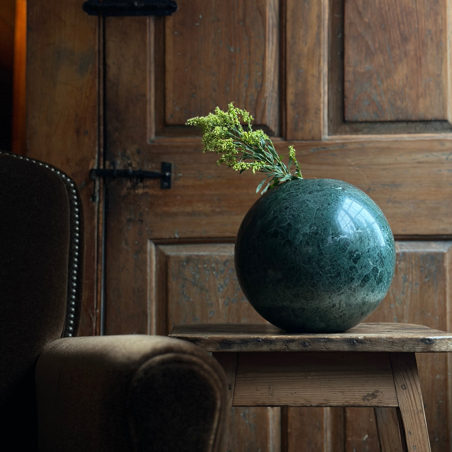 The Globe Vase in Emerald