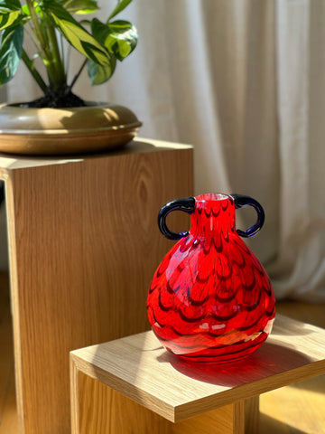 Vintage Vase in Sour Cherry