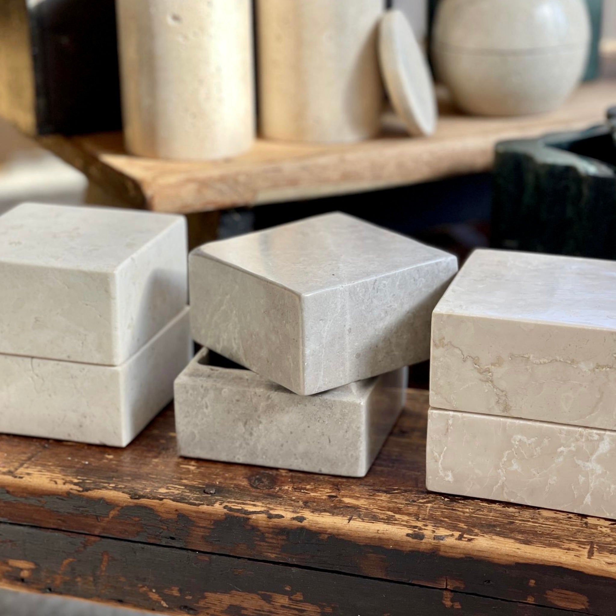 Big Box in Travertine – Anyon Design and Atelier