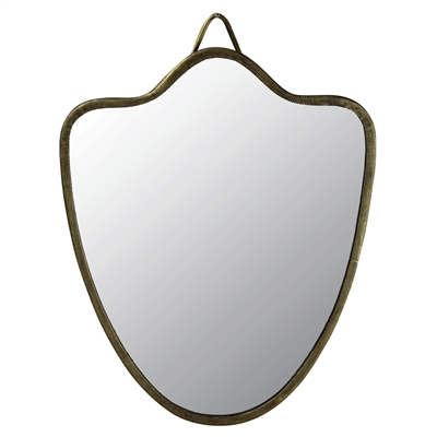 Vadara Mirror, Brass - Shield