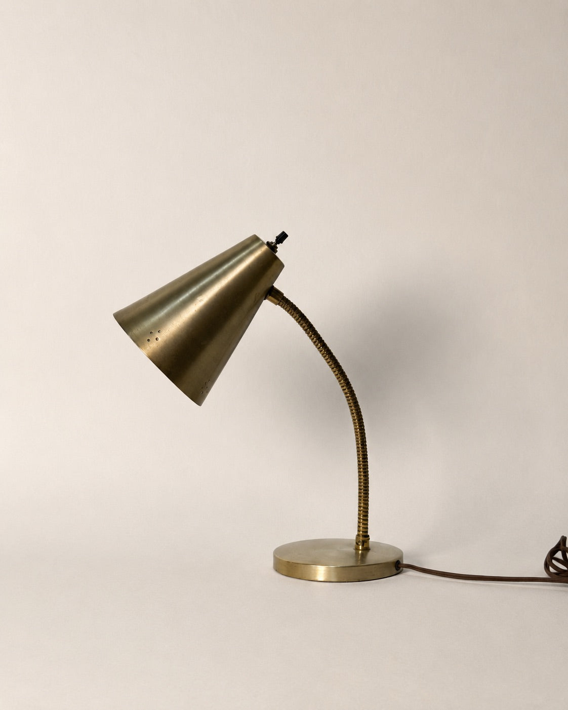 Brass Gooseneck Lamp | Vintage