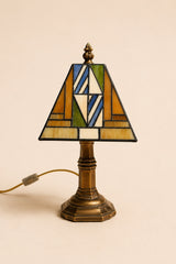 Leaded Glass Table Lamp | Vintage