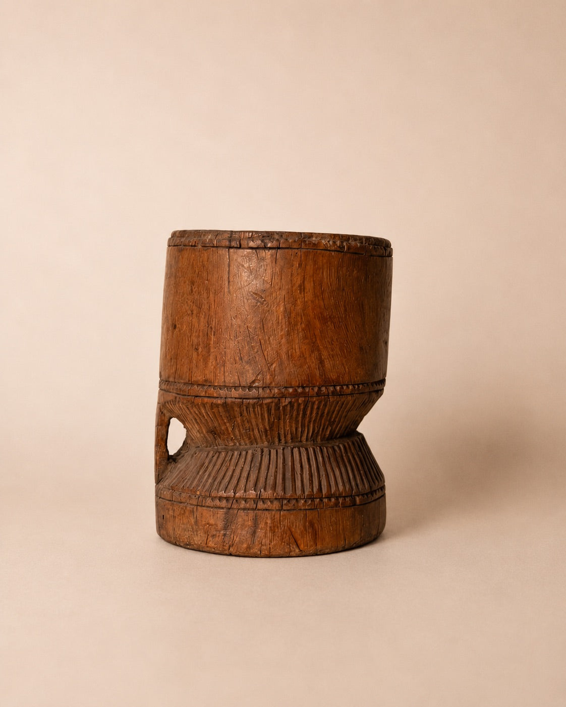 Carved Wooden Mortar | Vintage