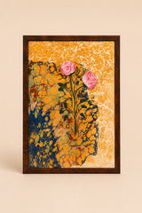 Ebru Roses in Saffron | Vintage