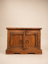 Oak Cabinet with Iron Rings | Vintage