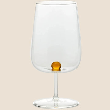 Bilia Wine Goblet in Golden Yellow