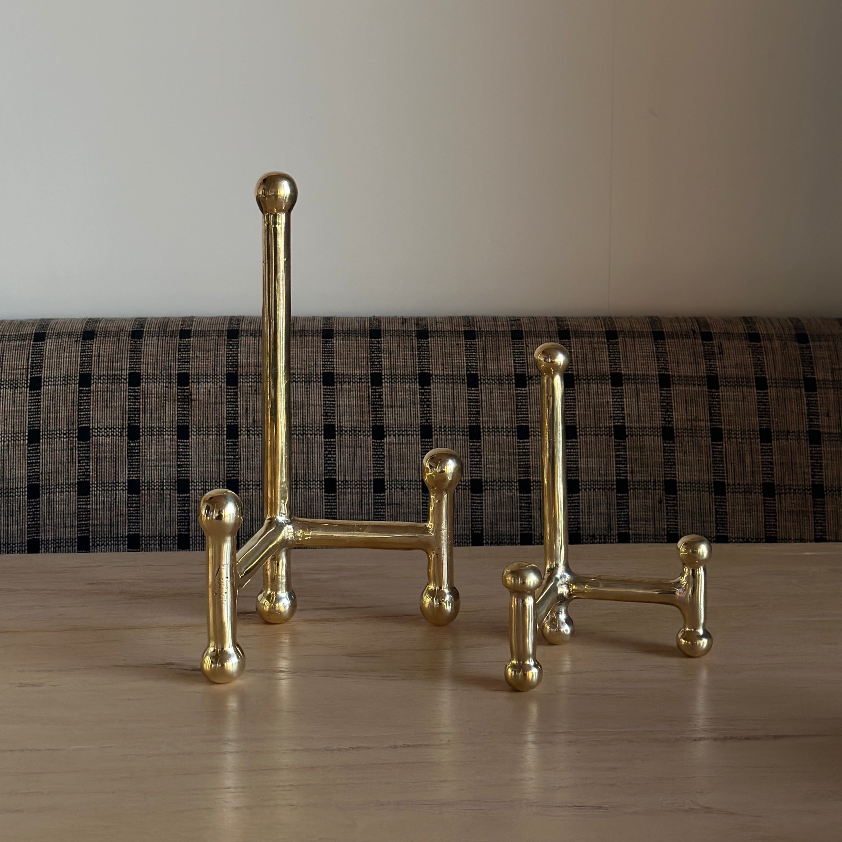 Solid Brass Desk Easel, Large