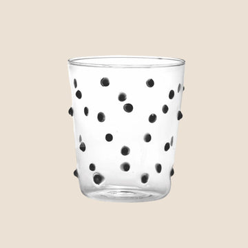 Party Tumbler in Black Dots