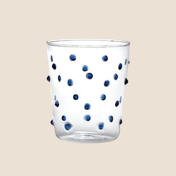 Party Tumbler in Blue Dots