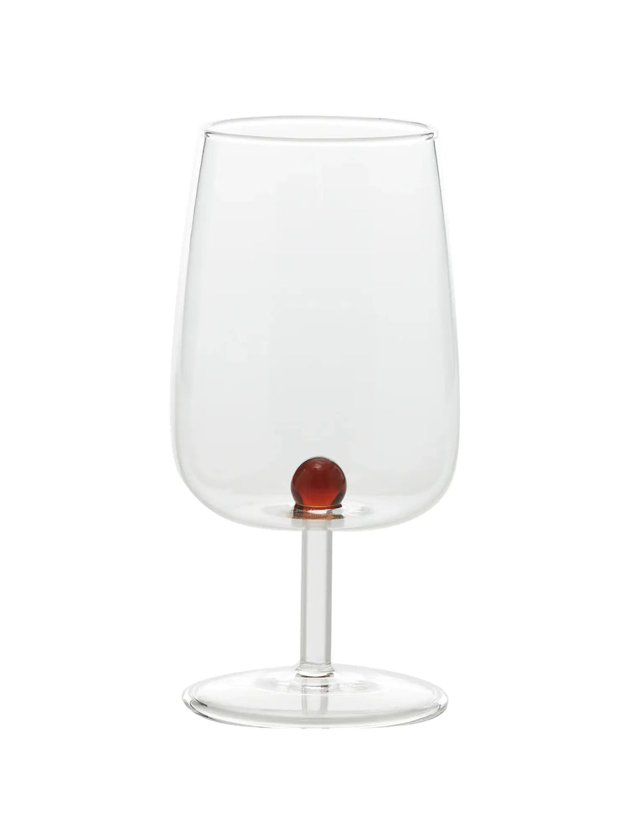 Bilia Wine Goblet: Amber