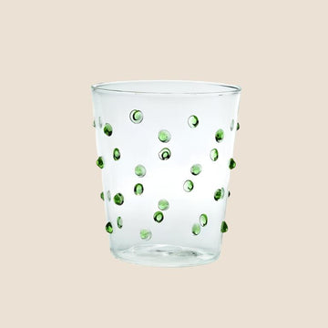 Party Tumbler in Green Dots