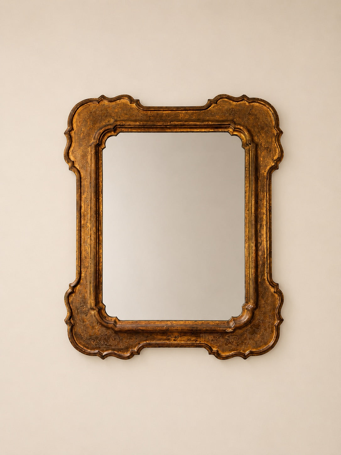 Serpentine Gilt Mirror | Vintage