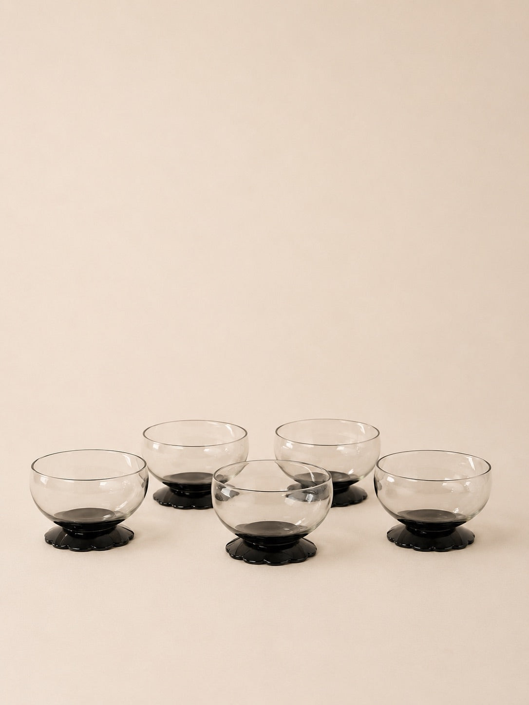 Smoke Bowls with Black Feet | Vintage