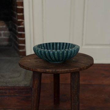 Ruffle Bowl in Emerald