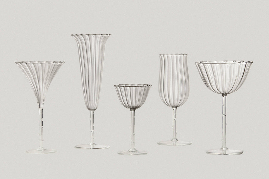 Tulip Wine Glass, Clear (Set of 4)