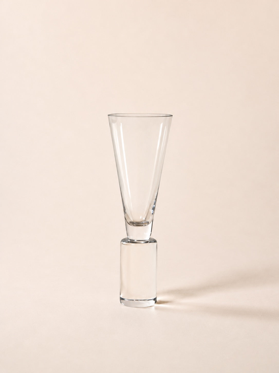 Cone Glass on Cylinder | Vintage