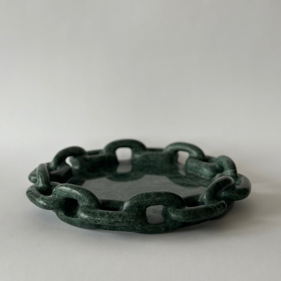 The Chain Tray in Emerald