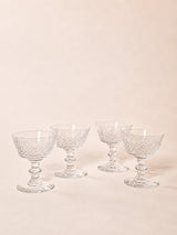 Cut Crystal Coupe Set | Vintage