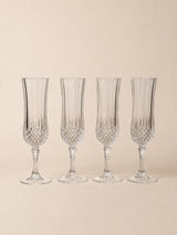 Longchamp Crystal Flute Set | Vintage