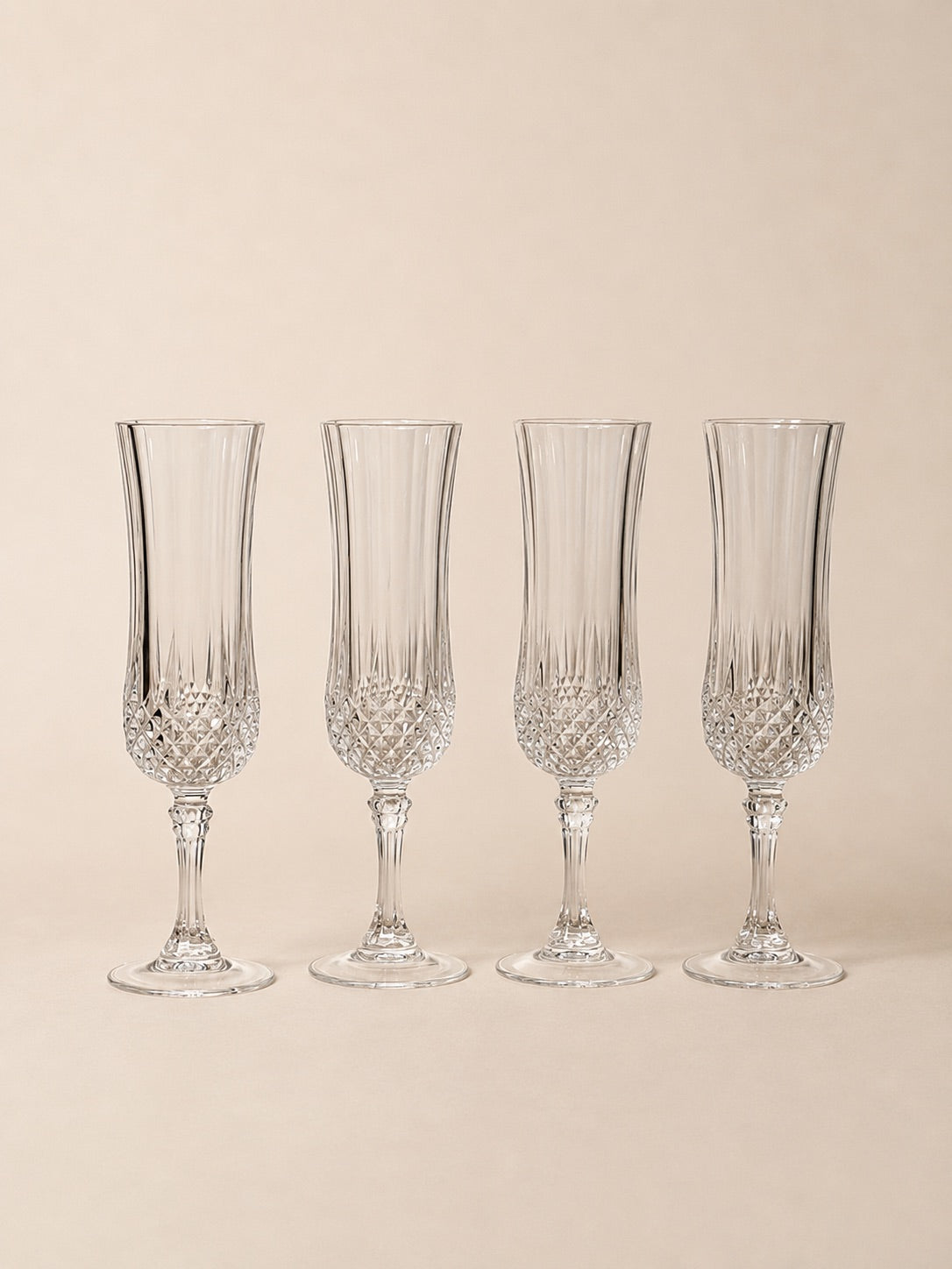 Longchamp Crystal Flute Set | Vintage