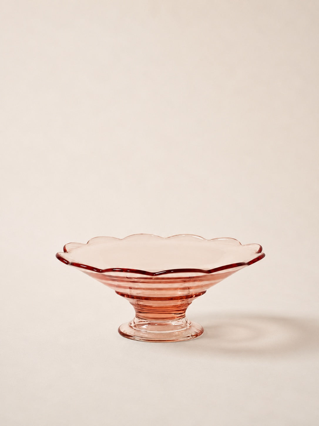 Pink Footed Compote | Vintage