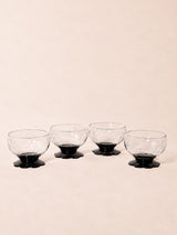 Etched Coupes with Petal Feet | Vintage