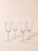 Bubble Stem Wine Glasses | Vintage