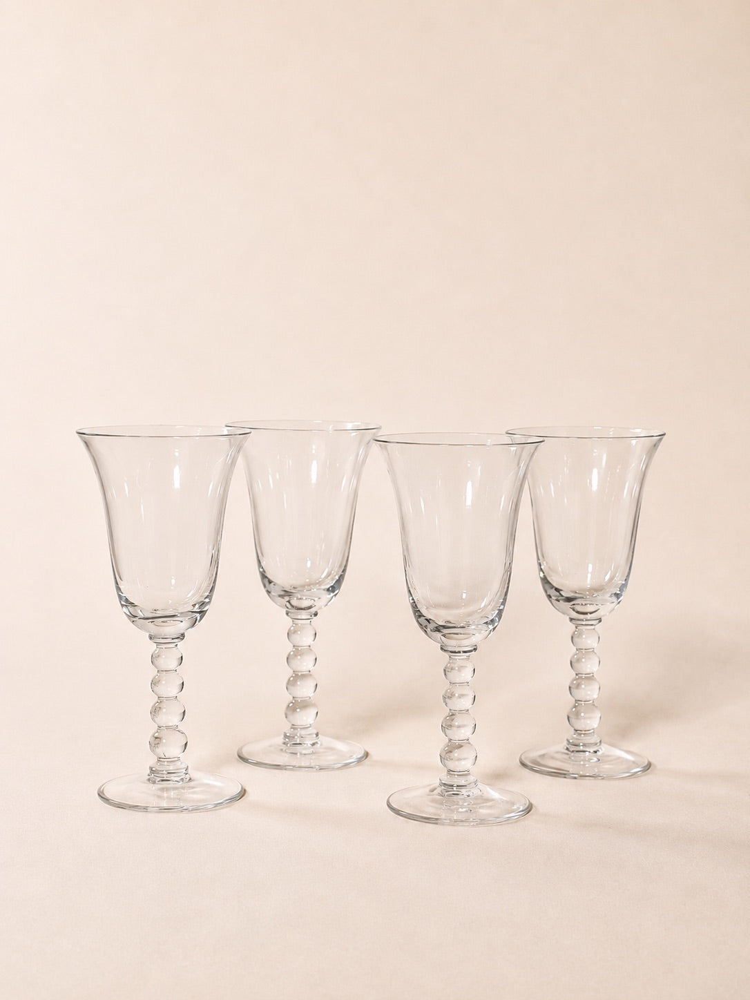 Bubble Stem Wine Glasses | Vintage
