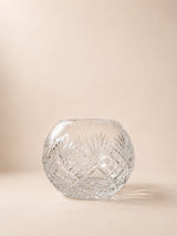 Cut Crystal Rose Bowl | Vintage