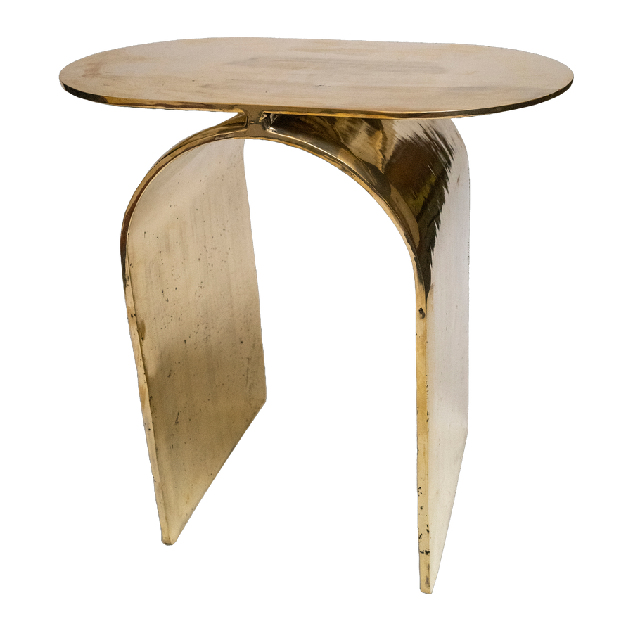 Cassia Table in Brass