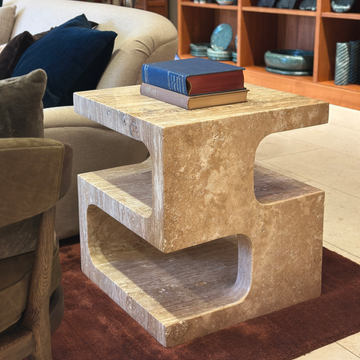 Felix Table in Travertine