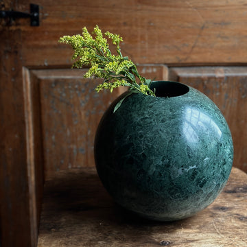 The Globe Vase in Emerald