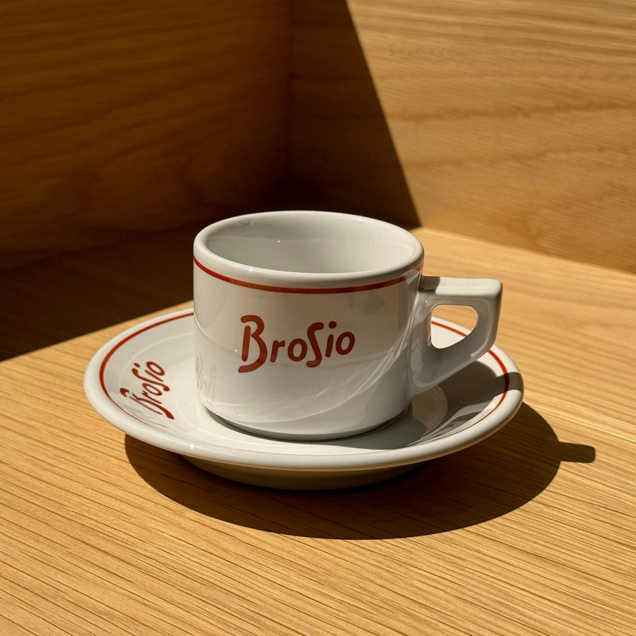 Brosio Vintage Espresso Set | 5 Cups + Saucers