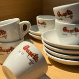 Quarta Caffe Vintage Espresso Set | 6 Cups + Saucers