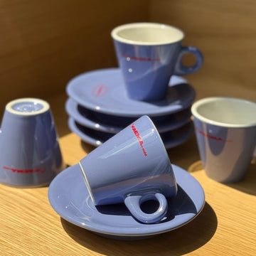 Faema Vintage Espresso Set | 4 Cups + Saucers
