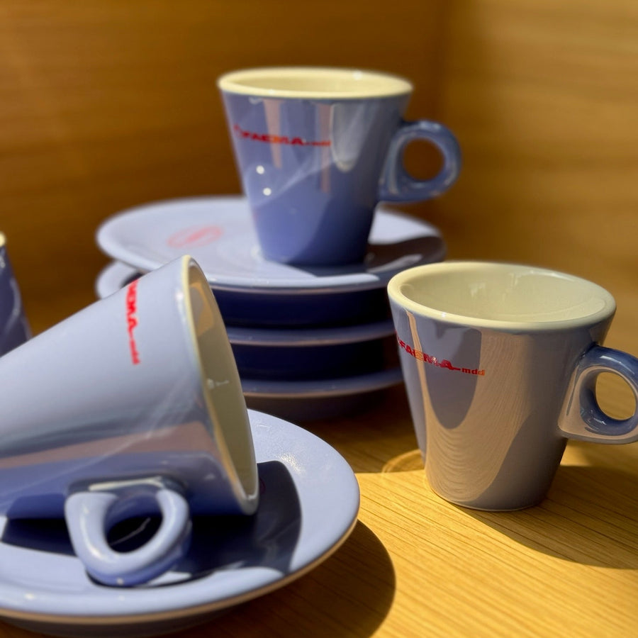 Faema Vintage Espresso Set | 4 Cups + Saucers