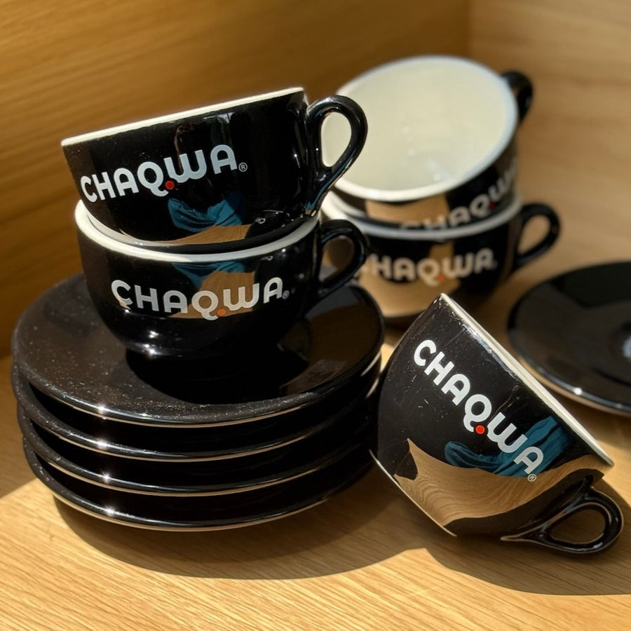 Chaqwa Vintage Espresso Set | 5 Cups + Saucers