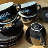 Chaqwa Vintage Espresso Set | 5 Cups + Saucers