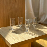 Vintage | Sipper Set 4 with Gilded Rim (Tiny!)