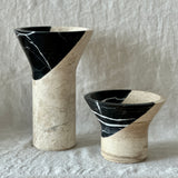 Duet Vase Tall in Ink/Oyster (Alessandra Codinha for Anastasio Home)