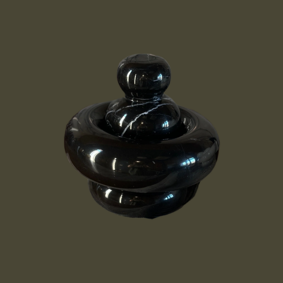 Mortar & Pestle in Gloss Black