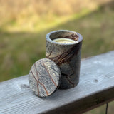 Stone Vessel Candle in Sea Grass | Minot Cliffwalk Scent