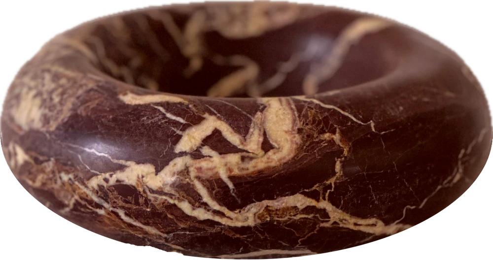 Contour Bowl in Cherry Gold marble