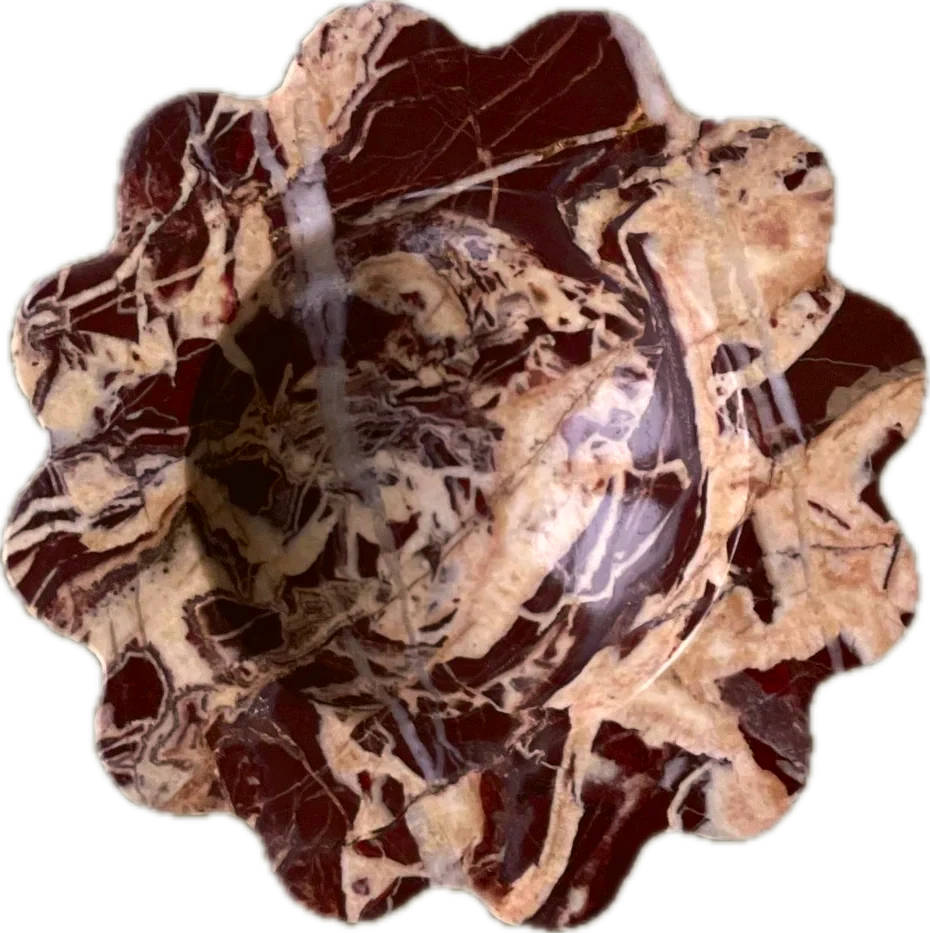 Mini Sun Scoop in Cherry Gold marble