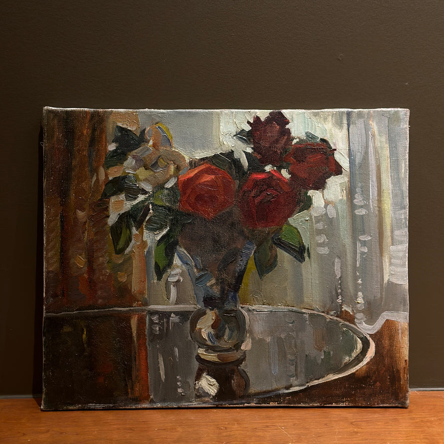 Original Floral Oil Painting | 21.75 x 17.75