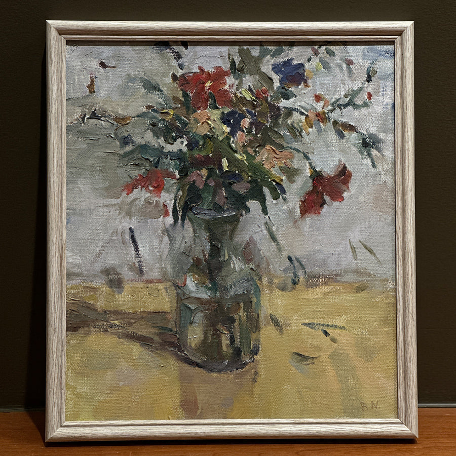 Original Floral Still Life Oil Painting | 15 x 17