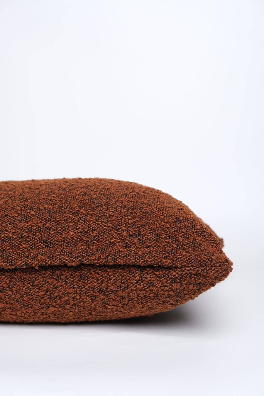 Boucle Lumbar Pillow in Auburn: 12 x 20