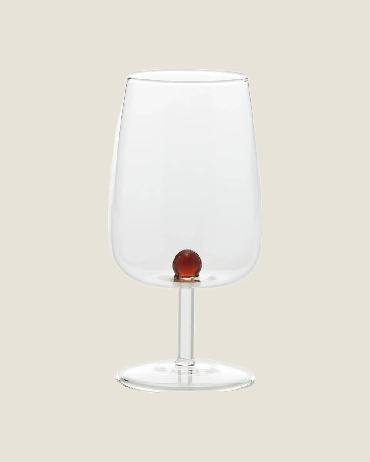 Bilia Wine Goblet in Amber